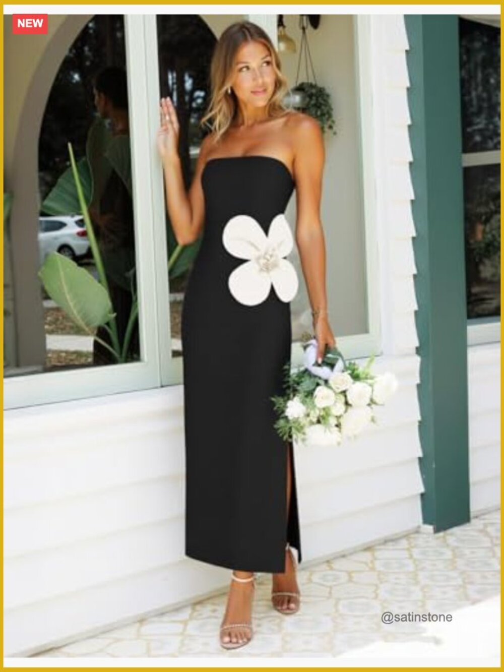 Strapless Ribbed Knit Maxi Dress Backless Bodycon Formal Cocktail - Picture 3 of 7